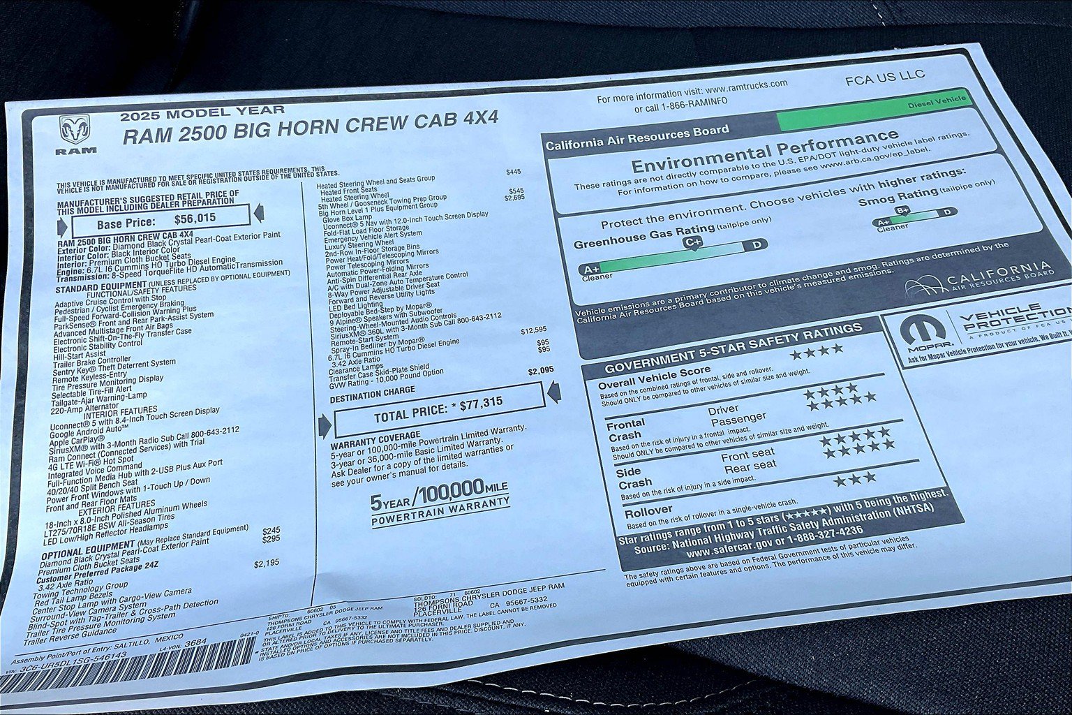 New 2025 RAM 2500 Big Horn AWD/4WD image 21