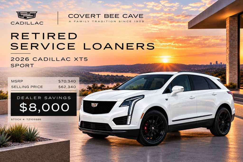New 2026 Cadillac XT5 Sportv w/ LPO, Onyx Lite Package AWD/4WD 360° Tour
