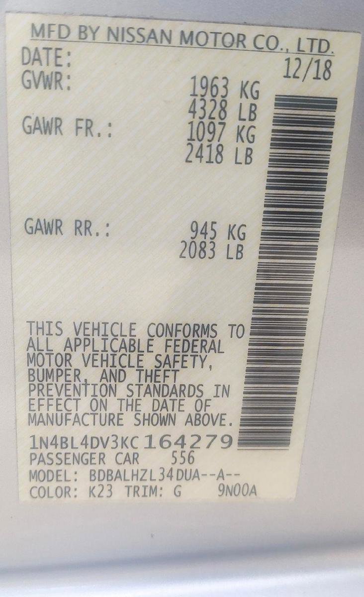 Used 2019 Nissan Altima 2.5 SV image 43