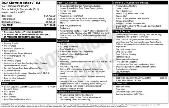 Used 2024 Chevrolet Tahoe LT image 6