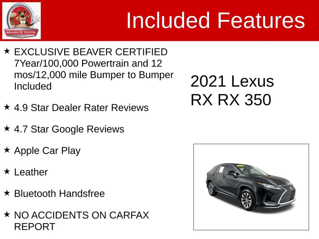 Used 2021 Lexus RX 350 FWD image 4