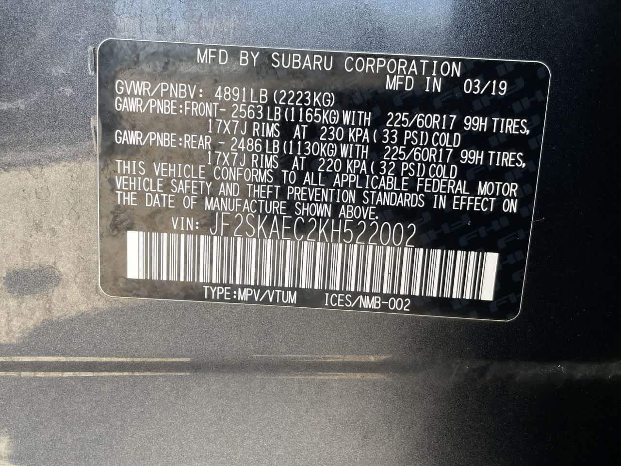 Used 2019 Subaru Forester Premium w/ All-Weather Package AWD/4WD image 31