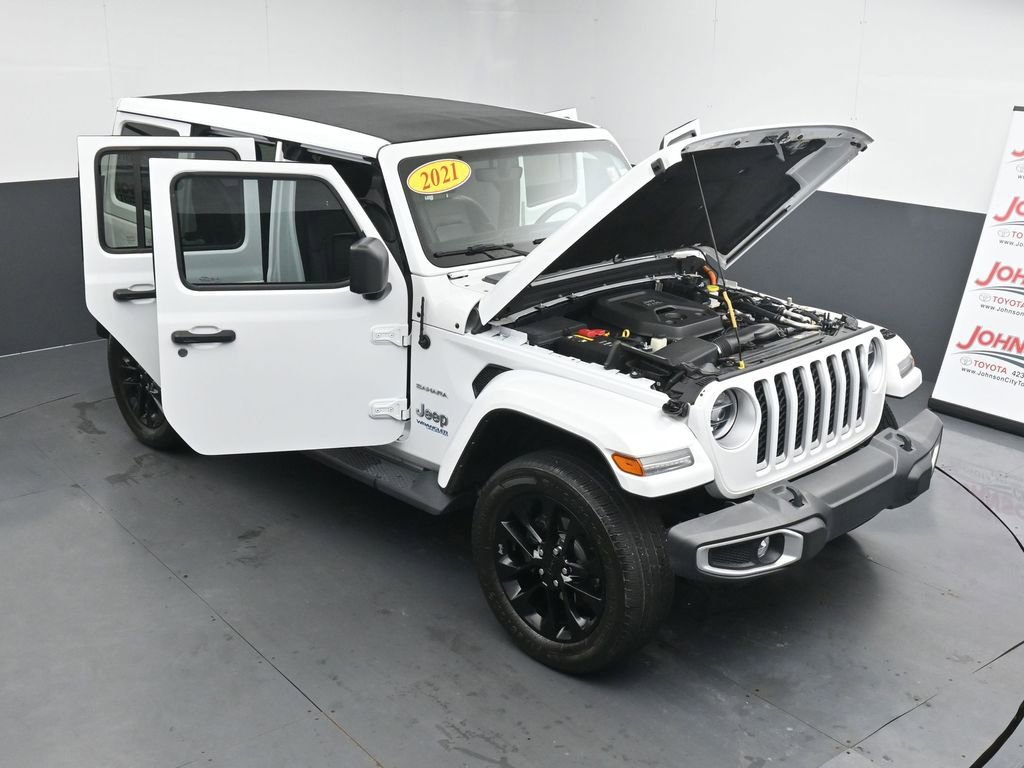 Used 2021 Jeep Wrangler Unlimited Sahara 4xe w/ Cold Weather Group image 39