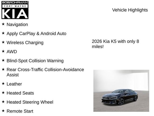 New 2026 Kia K5 GT-Line AWD/4WD image 7
