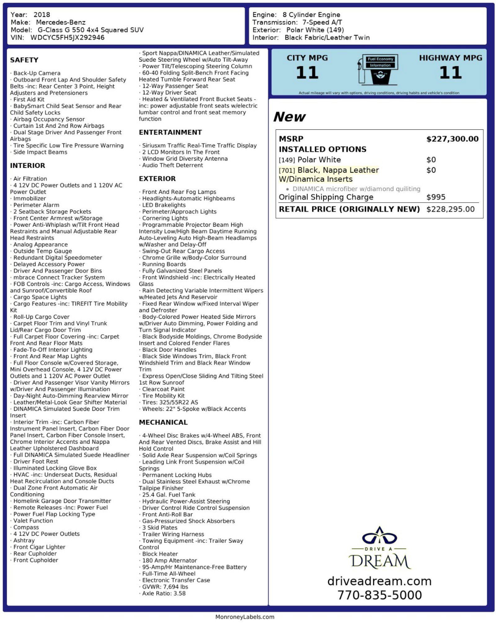 Used 2018 Mercedes-Benz G 550 Squared image 64