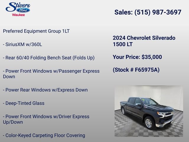 Used 2024 Chevrolet Silverado 1500 LT w/ Z71 Off-Road Package AWD/4WD image 8