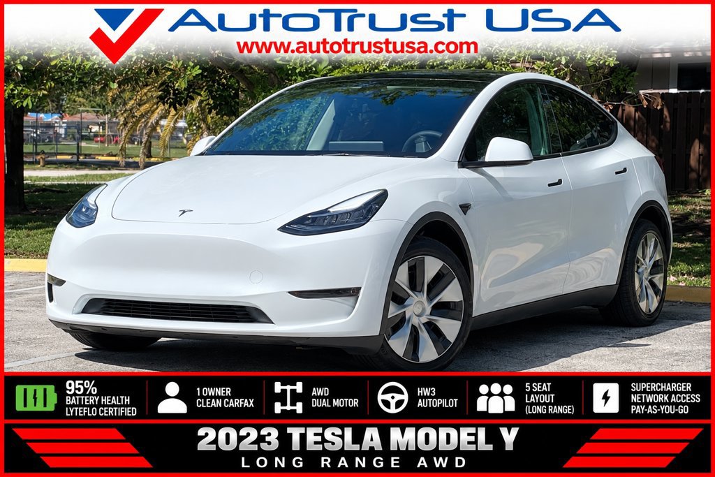 Used 2023 Tesla Model Y Long Range AWD/4WD image 1