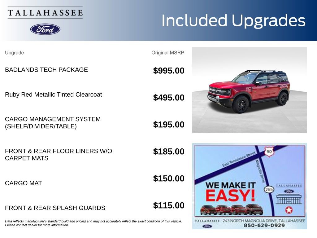 New 2025 Ford Bronco Sport Badlands w/ Badlands Tech Package AWD/4WD image 3