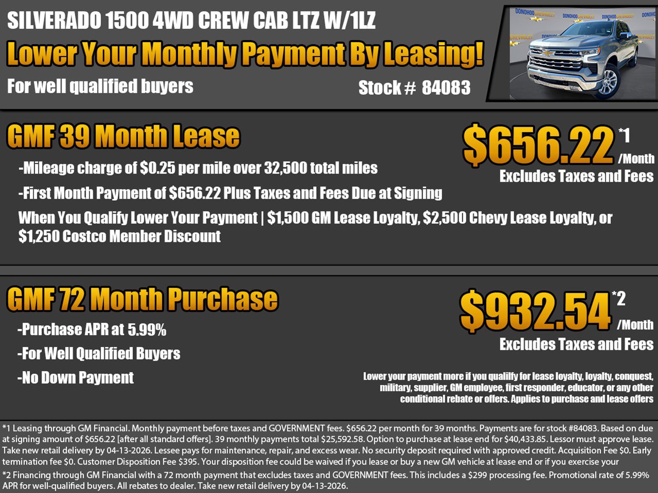 New 2026 Chevrolet Silverado 1500 LTZ w/ LTZ Premium Package image 2
