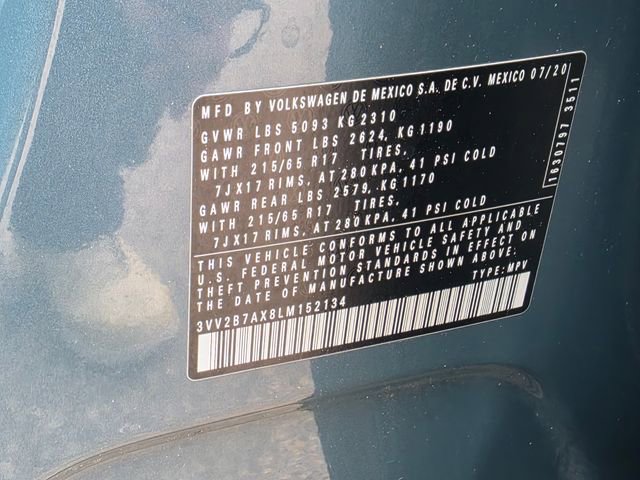 Used 2020 Volkswagen Tiguan SE w/ Panoramic Sunroof Package image 26