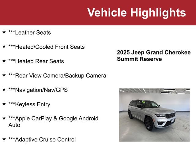 Used 2025 Jeep Grand Cherokee Summit AWD/4WD image 2