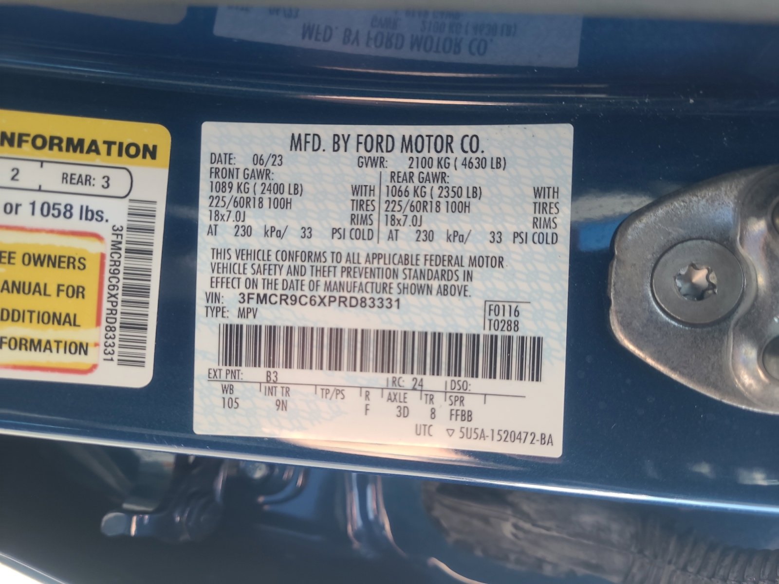 Certified 2023 Ford Bronco Sport Outer Banks w/ Tech Package image 25