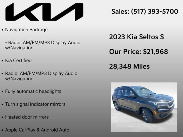 Used 2023 Kia Seltos S w/ Navigation Package AWD/4WD image 7