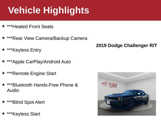 Used 2019 Dodge Challenger R/T w/ Driver Convenience Group RWD image 3