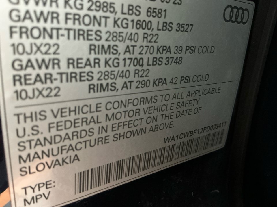 Used 2023 Audi SQ8 Prestige AWD/4WD image 35