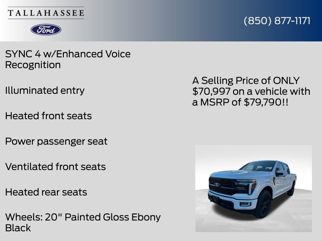 New 2025 Ford F150 Platinum w/ FX4 Off-Road Package image 45