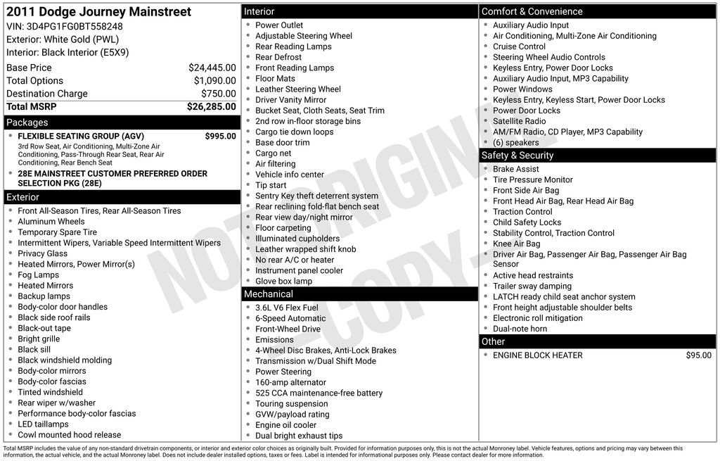 Used 2011 Dodge Journey Mainstreet w/ Flexible Seating Group image 40