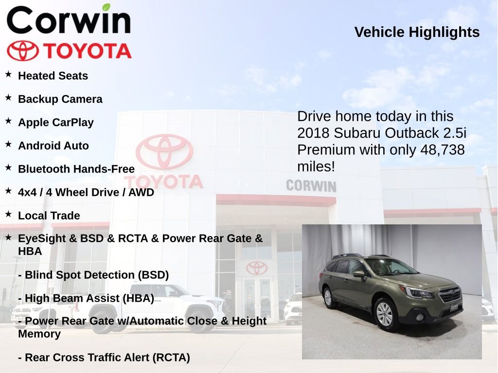 Used 2018 Subaru Outback 2.5i Premium image 6