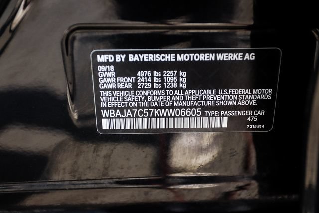 Used 2019 BMW 530i xDrive w/ Convenience Package AWD/4WD image 74