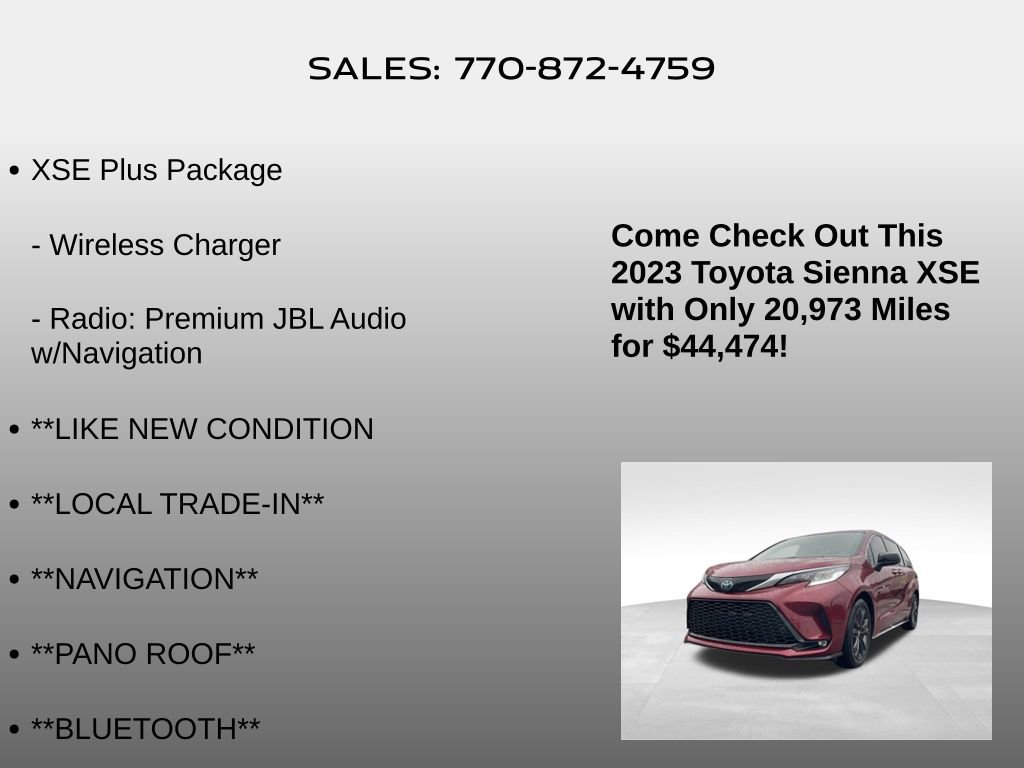 Used 2023 Toyota Sienna XSE image 5