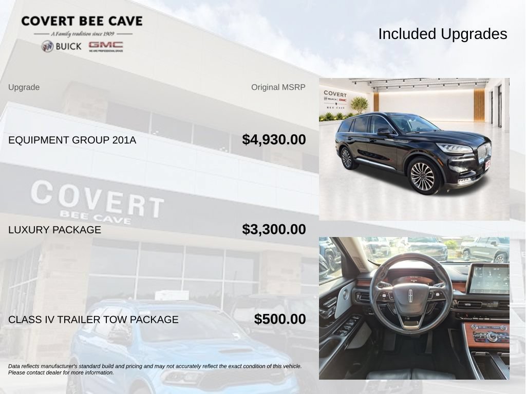 Used 2020 Lincoln Aviator Reserve w/ Equipment Group 201A RWD image 14