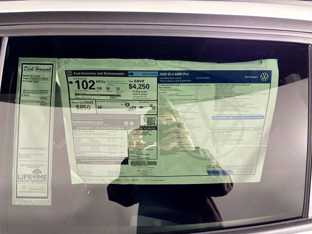New 2026 Volkswagen ID.4 Pro AWD/4WD image 24