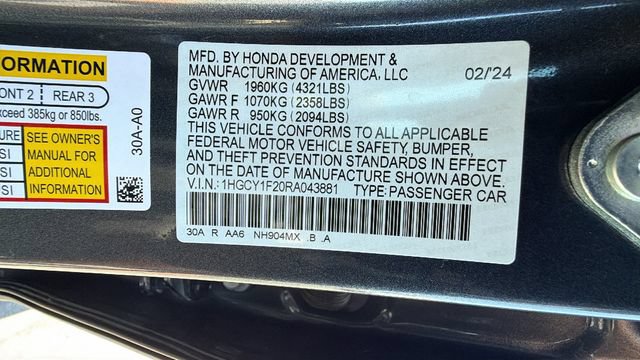 Used 2024 Honda Accord LX image 31
