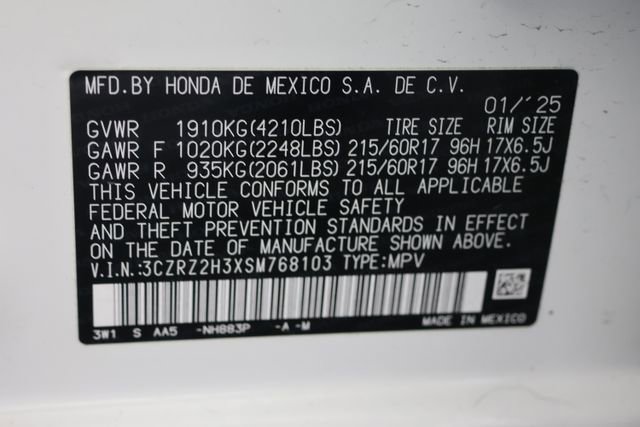 Certified 2025 Honda HR-V LX image 27