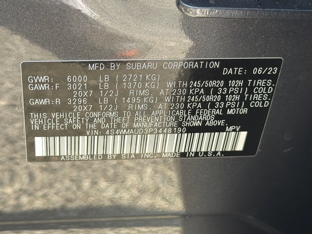 Used 2023 Subaru Ascent Limited w/ Technology Package AWD/4WD image 38