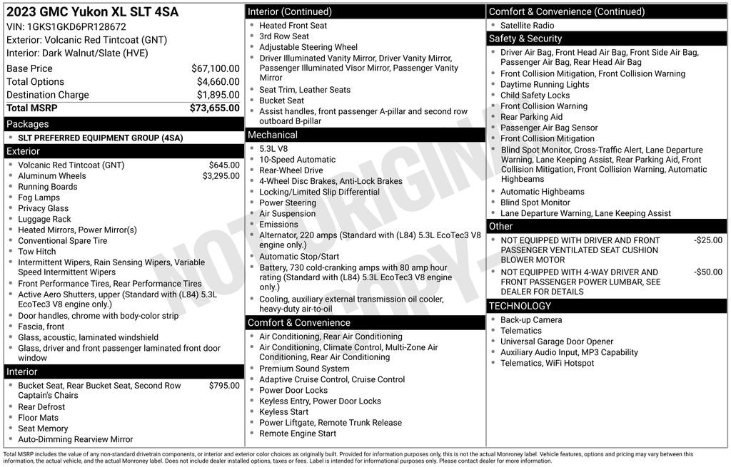 Used 2023 GMC Yukon XL SLT RWD image 38