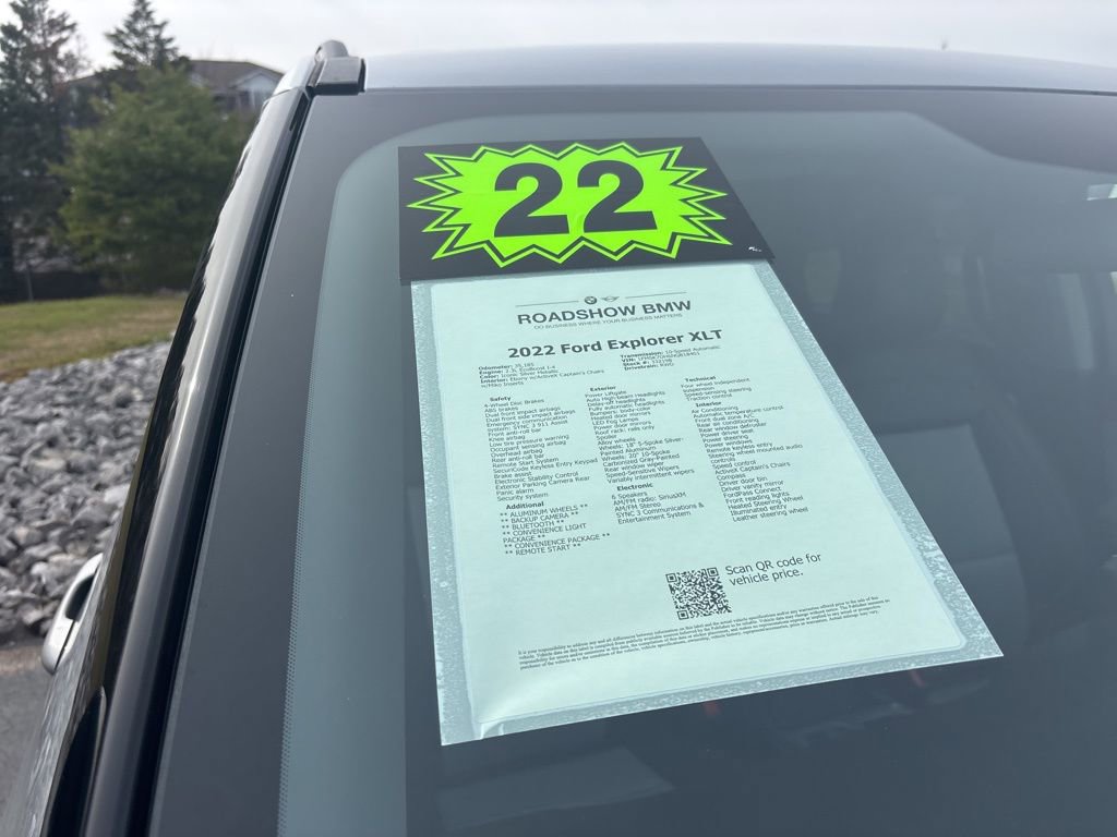 Used 2022 Ford Explorer XLT w/ Equipment Group 202A image 20