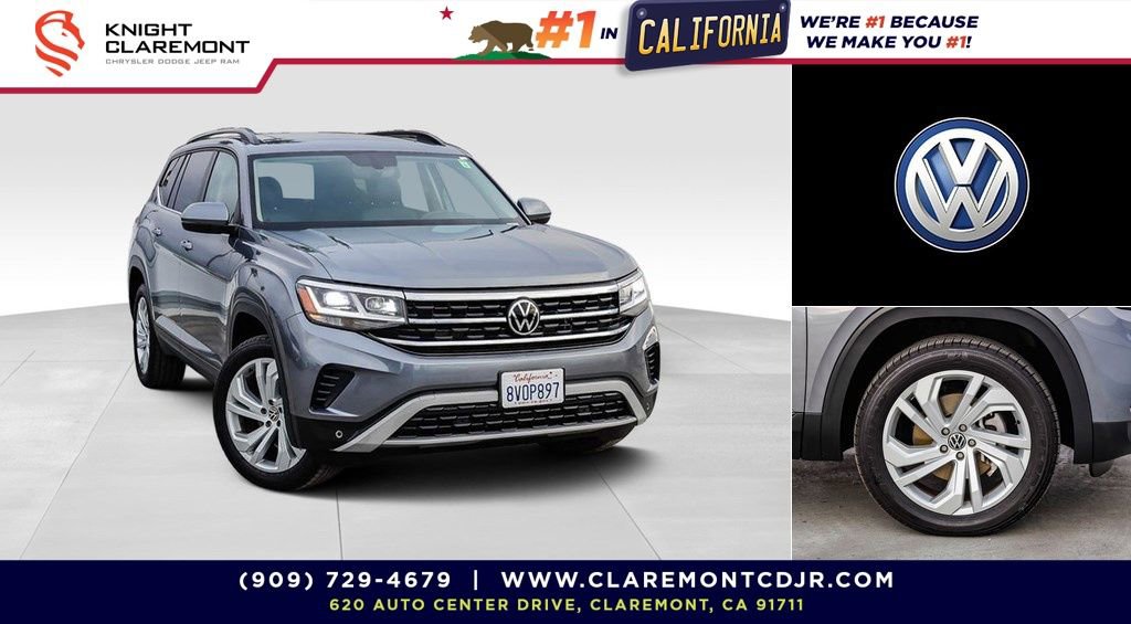 Used 2021 Volkswagen Atlas SE w/ Panoramic Sunroof Package image 1
