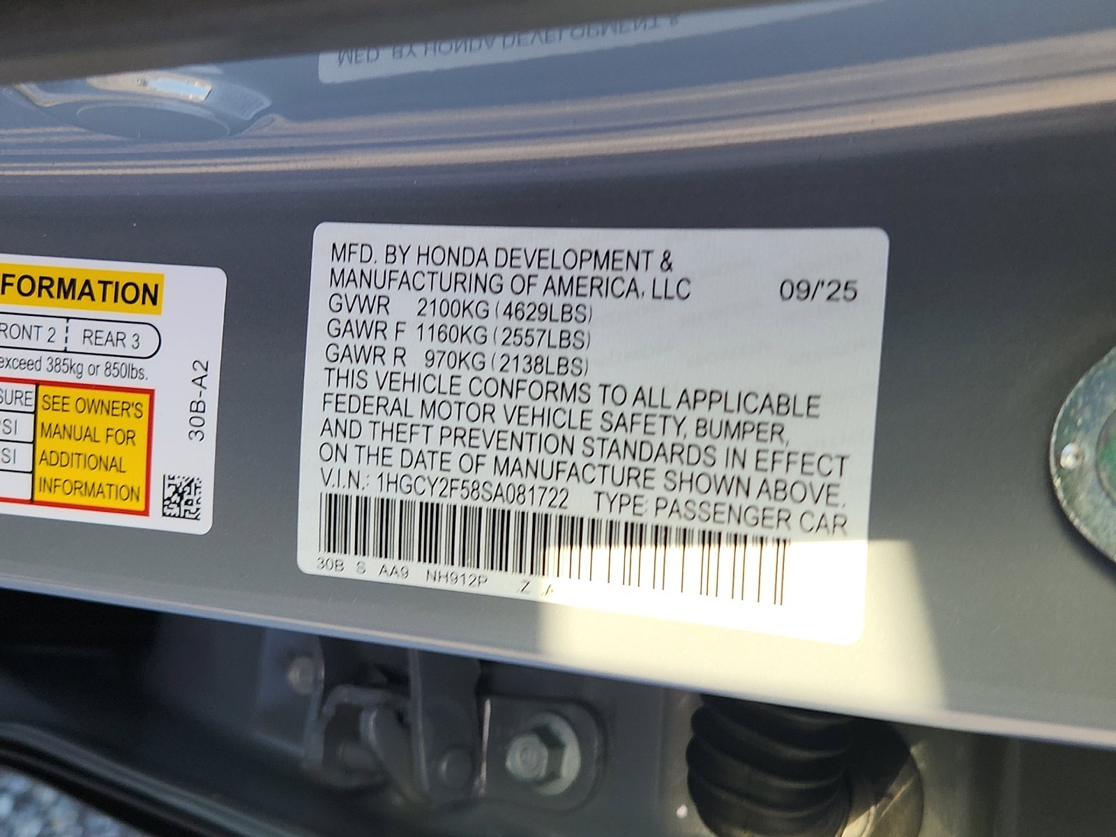 New 2025 Honda Accord Sport image 17