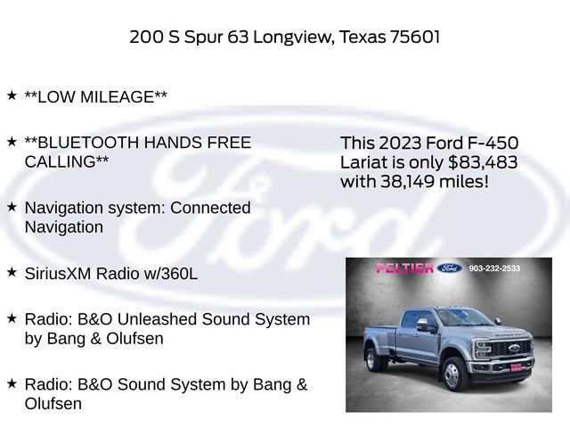 Certified 2023 Ford F450 Lariat w/ Lariat Ultimate Package image 20