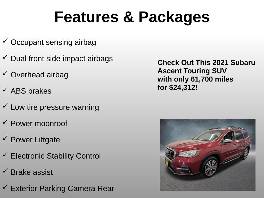 Used 2021 Subaru Ascent Touring image 21