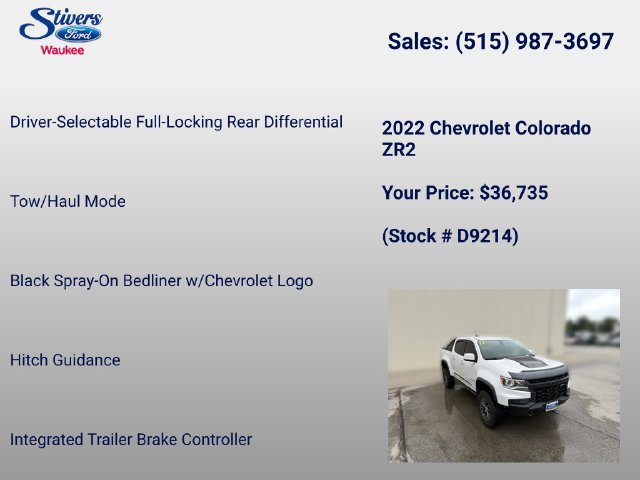 Used 2022 Chevrolet Colorado ZR2 AWD/4WD image 22