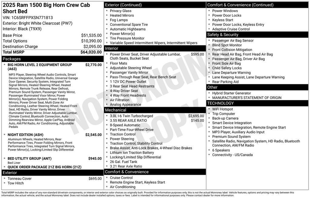 Used 2025 RAM 1500 Big Horn AWD/4WD image 35