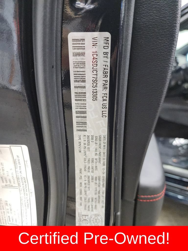 Certified 2025 Dodge Durango R/T AWD/4WD image 50