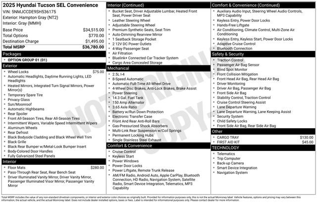 Certified 2025 Hyundai Tucson SEL image 3