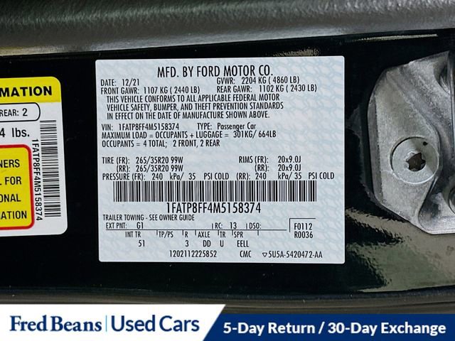 Used 2021 Ford Mustang GT Premium w/ Equipment Group 401A image 32