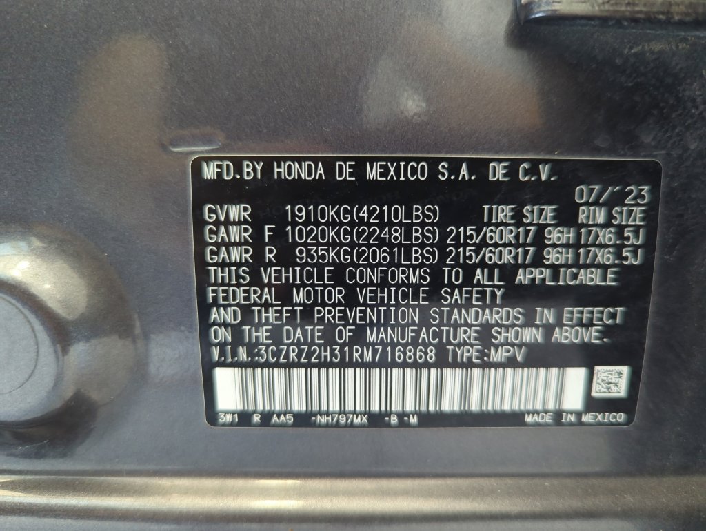Used 2024 Honda HR-V LX image 35