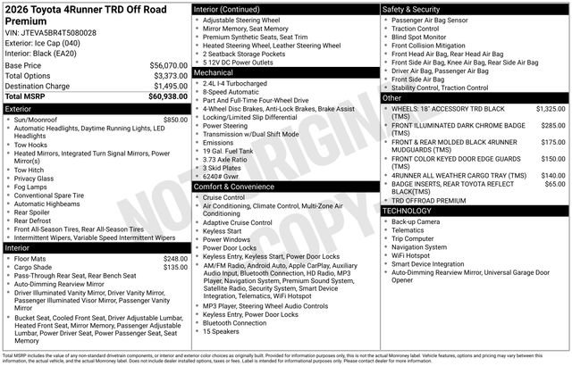 New 2026 Toyota 4Runner TRD Off-Road Premium image 7