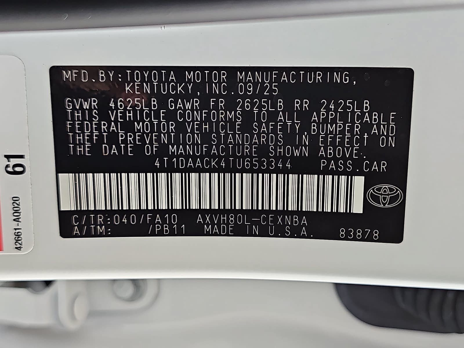 Used 2026 Toyota Camry LE FWD image 29