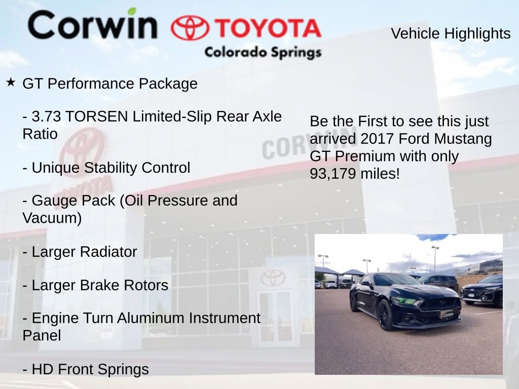 Used 2017 Ford Mustang GT Premium w/ GT Performance Package RWD image 4