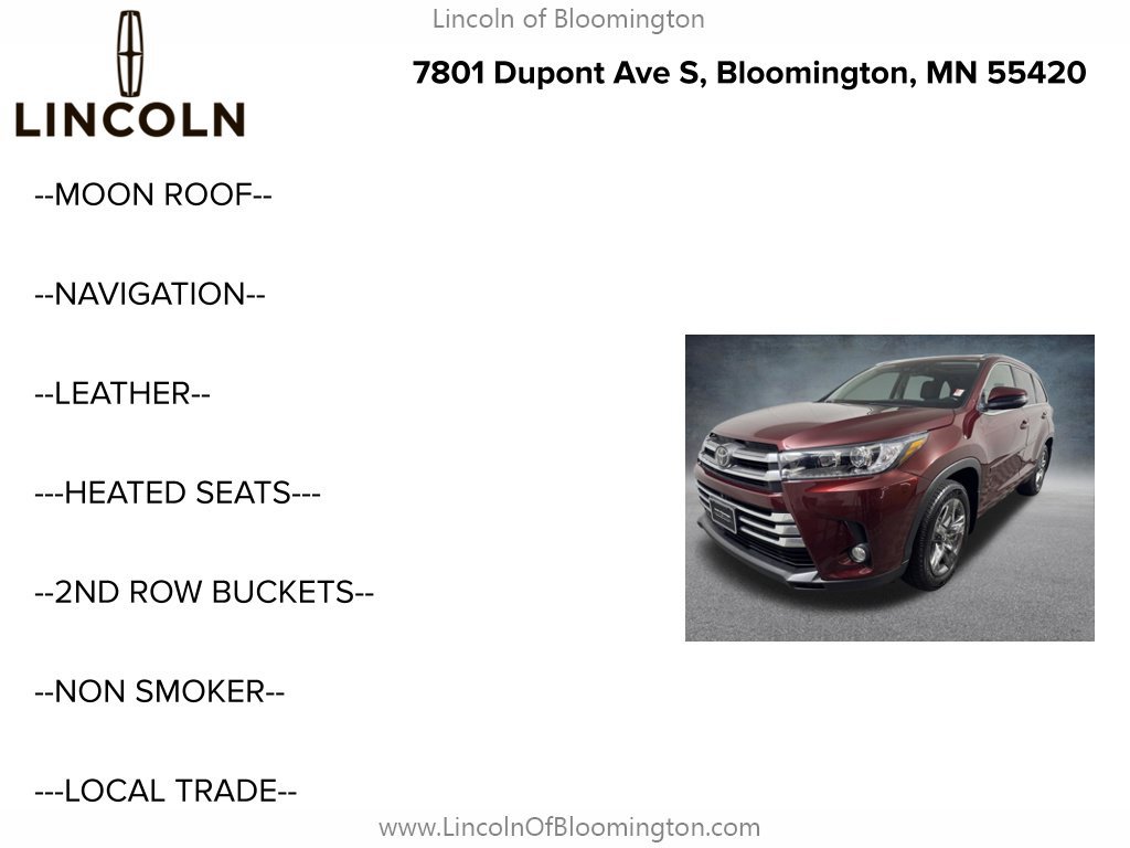Used 2018 Toyota Highlander Limited Platinum AWD/4WD image 5
