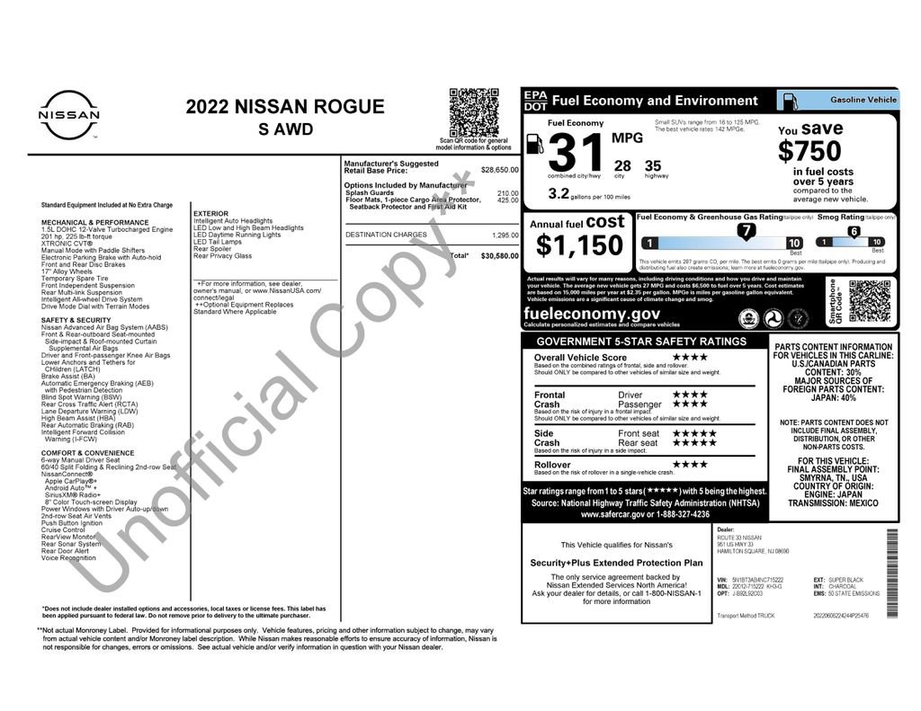 Used 2022 Nissan Rogue S image 17