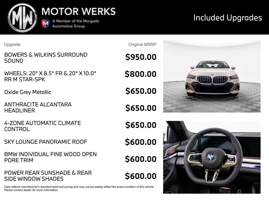 New 2026 BMW 530i xDrive w/ M Sport Package AWD/4WD image 4