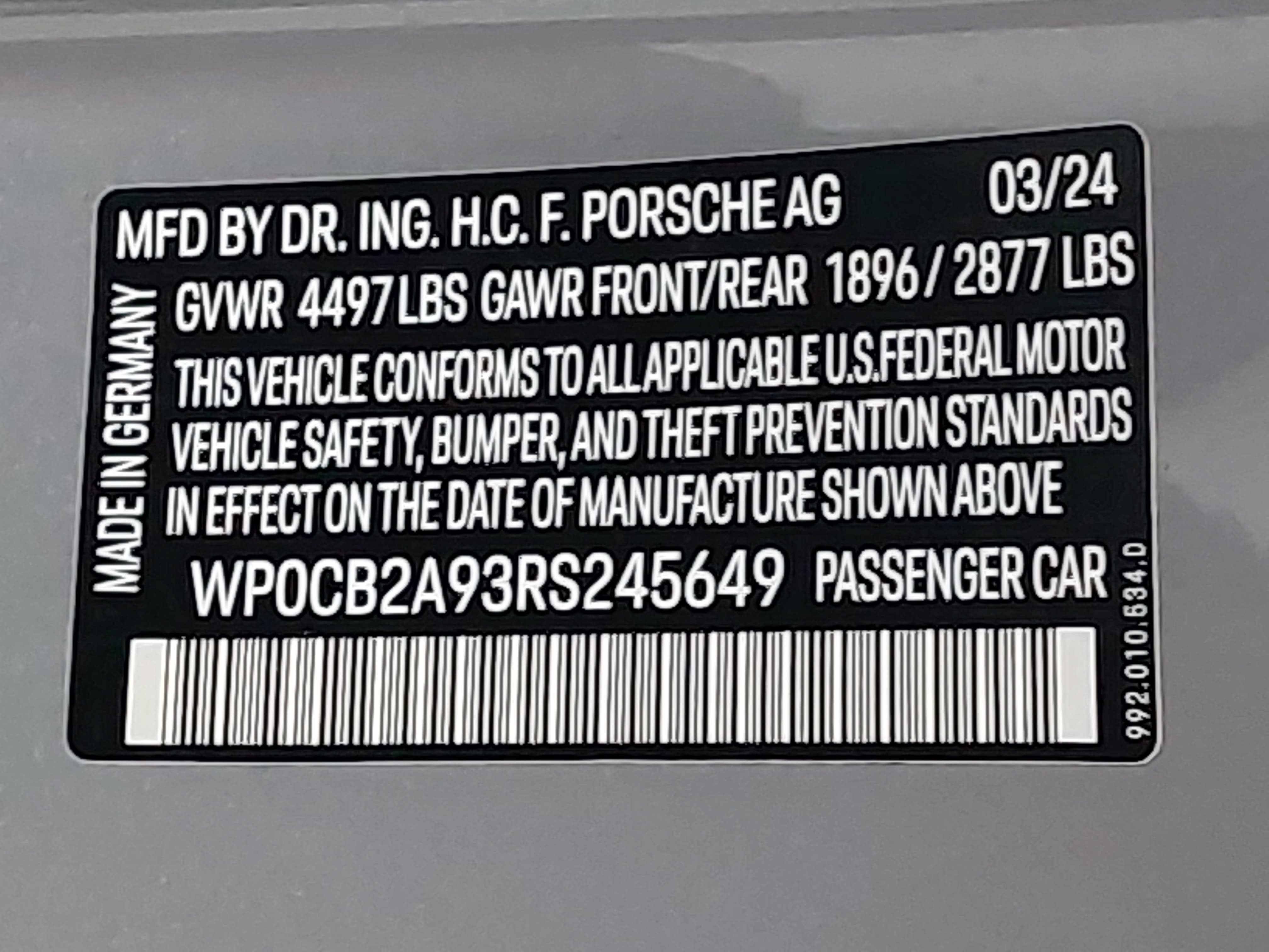 Certified 2024 Porsche 911 Carrera S RWD image 36