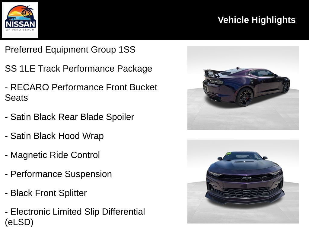 Used 2021 Chevrolet Camaro SS RWD image 19