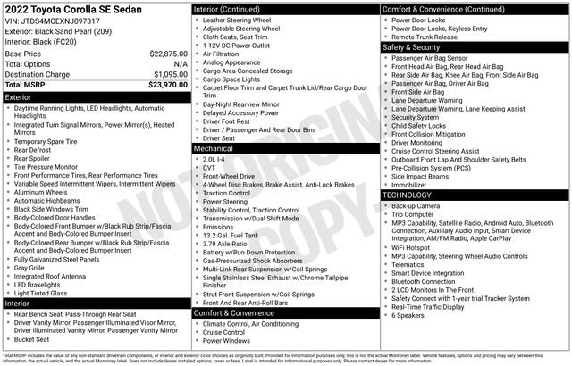 Used 2022 Toyota Corolla SE FWD image 6